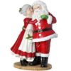 12"RESIN MRS CLAUS KISSING SANTA