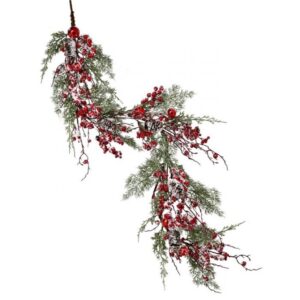 MTX70521 48" WINTERS SNOW BERRY GARLAND