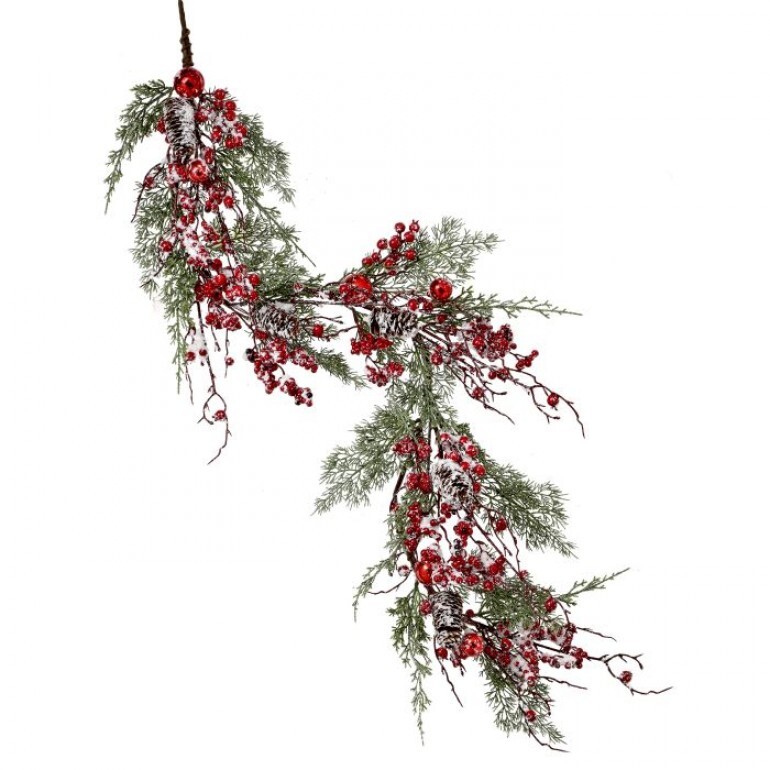 WINTERS SNOW BERRY GARLAND | 48”
