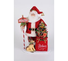 Karen Didion Lighted North Pole Magic Santa