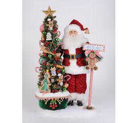 Karen Didion Lighted North Pole Bakery Santa
