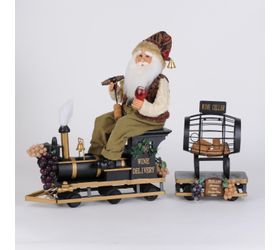 SC-67 Karen Didion Wine Delivery, 2 pc. Train Santa