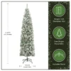 7.5ft pre lit national tree acacia pencil slim flocked tree