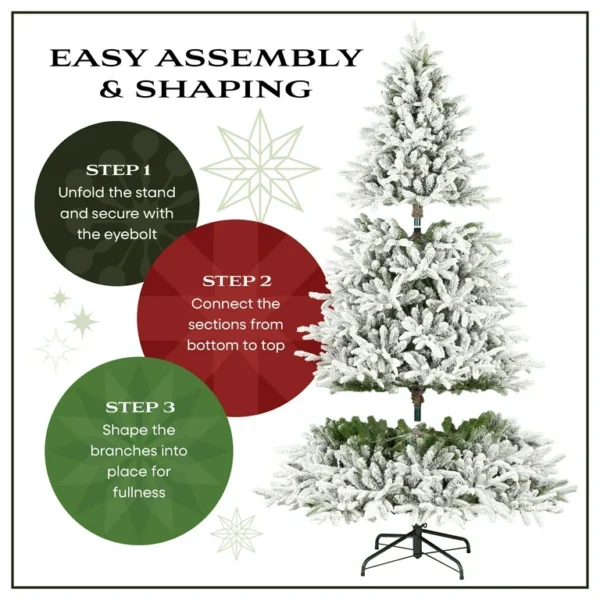 7.5ft pre lit national tree acacia pencil slim flocked tree