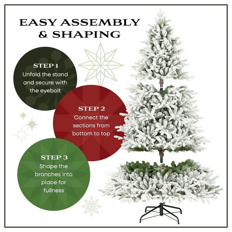 7.5ft pre lit national tree acacia pencil slim flocked tree