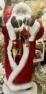 36" Standing Red/Green Santa