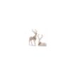 RAZ White Deer with Wreath 17"