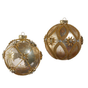 RAZ Star and Jewel Ball Ornament | 5"