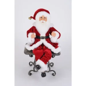 Karen Didion Traditional Poseable Santa (Set of 2)