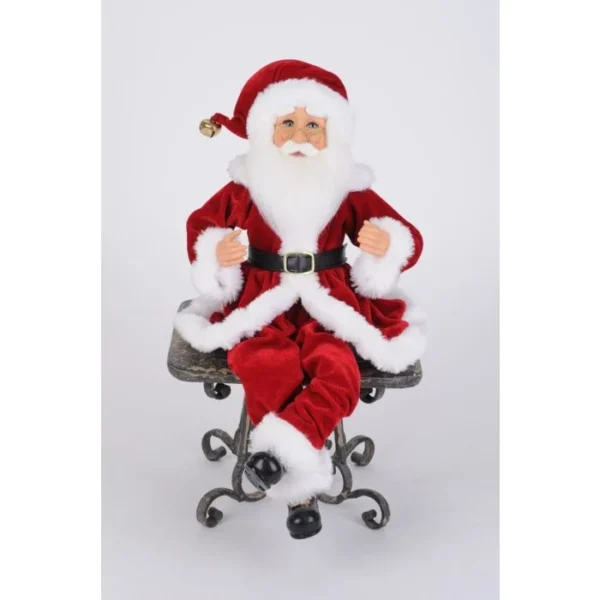 Karen Didion Traditional Poseable Santa (Set of 2)