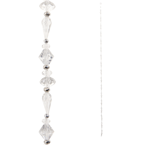 RAZ Clear Bead Garland | 5Ft
