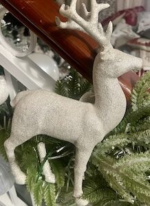 RAZ Sparkle Cream Reindeer | 14"