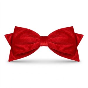 REGENCY RED BOW | UV OUTDOOR VELVET | 24"