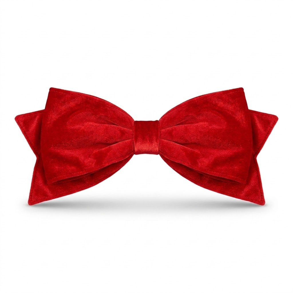 REGENCY RED BOW | UV OUTDOOR VELVET | 24"