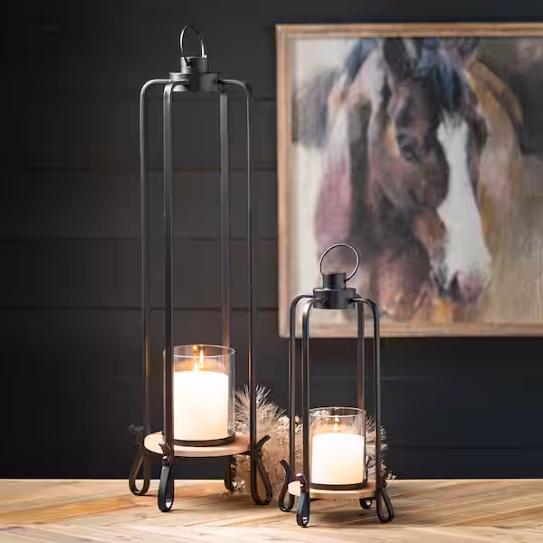 Black Majestic Palatial Lanterns | (Set of 2)
