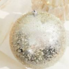 MTX62935 6" ICED METALLIC BALL ORNAMENT