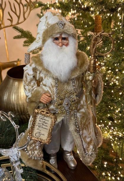 19” Gold Santa