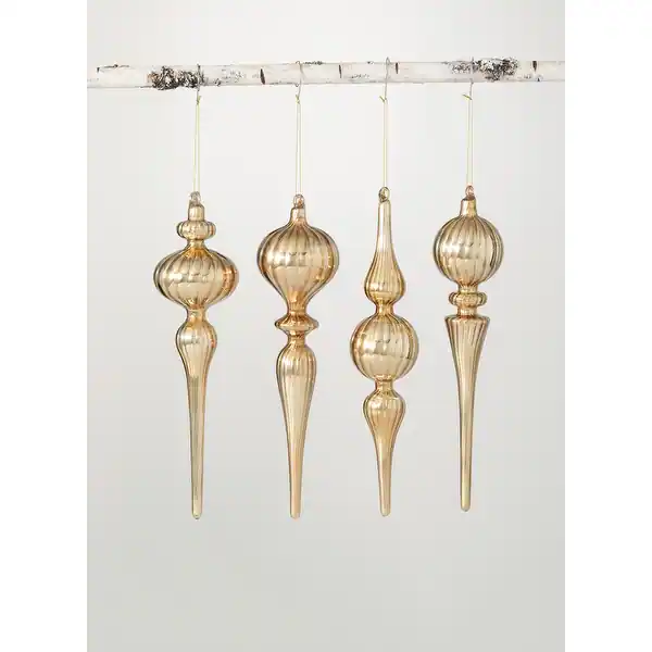 Sullivans Finial Drop Glass Ornament