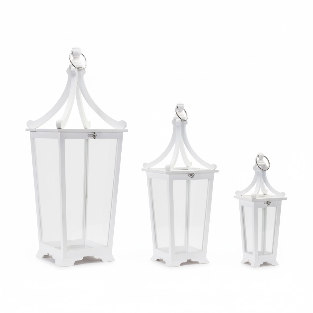 White Lanterns (Set of 3)