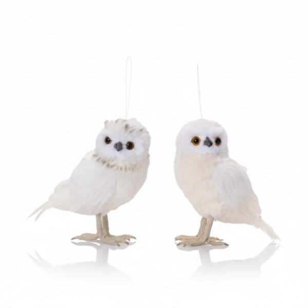 95326 Melrose White Fur Owl