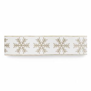 98171 Melrose Snowflake Ribbon (4" x 5Yds)