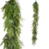 RAZ Iced Mixed Greenery Garland