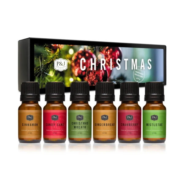 p&j christmas set of 6 fragrance oils 10ml p&j christmas set of 6 fragrance oils 10ml