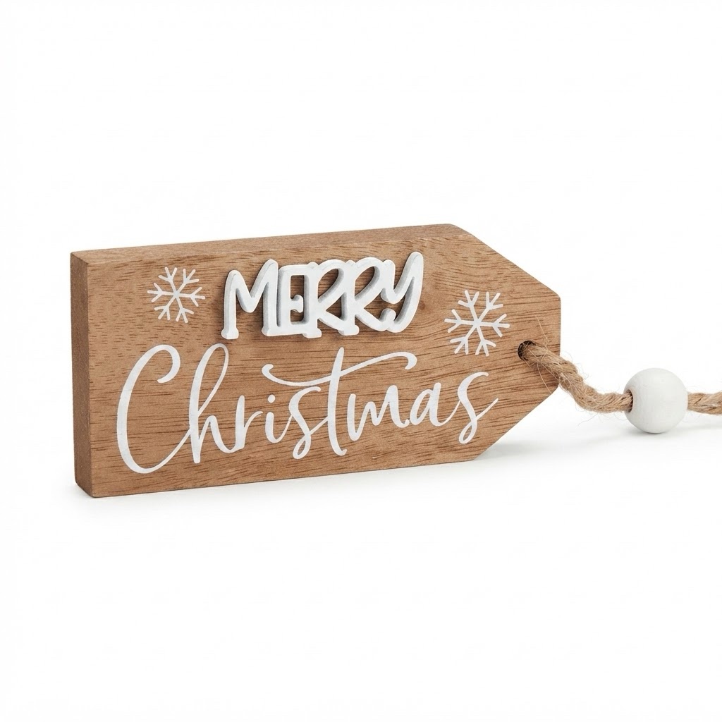 Brown merry Christmas Small Sign